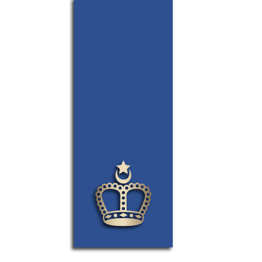 Royal Label – a premium royal blue label with a golden crown symbolising the RCCG royal brand and serving as a unifying visual element across all RCCG platforms and projects.